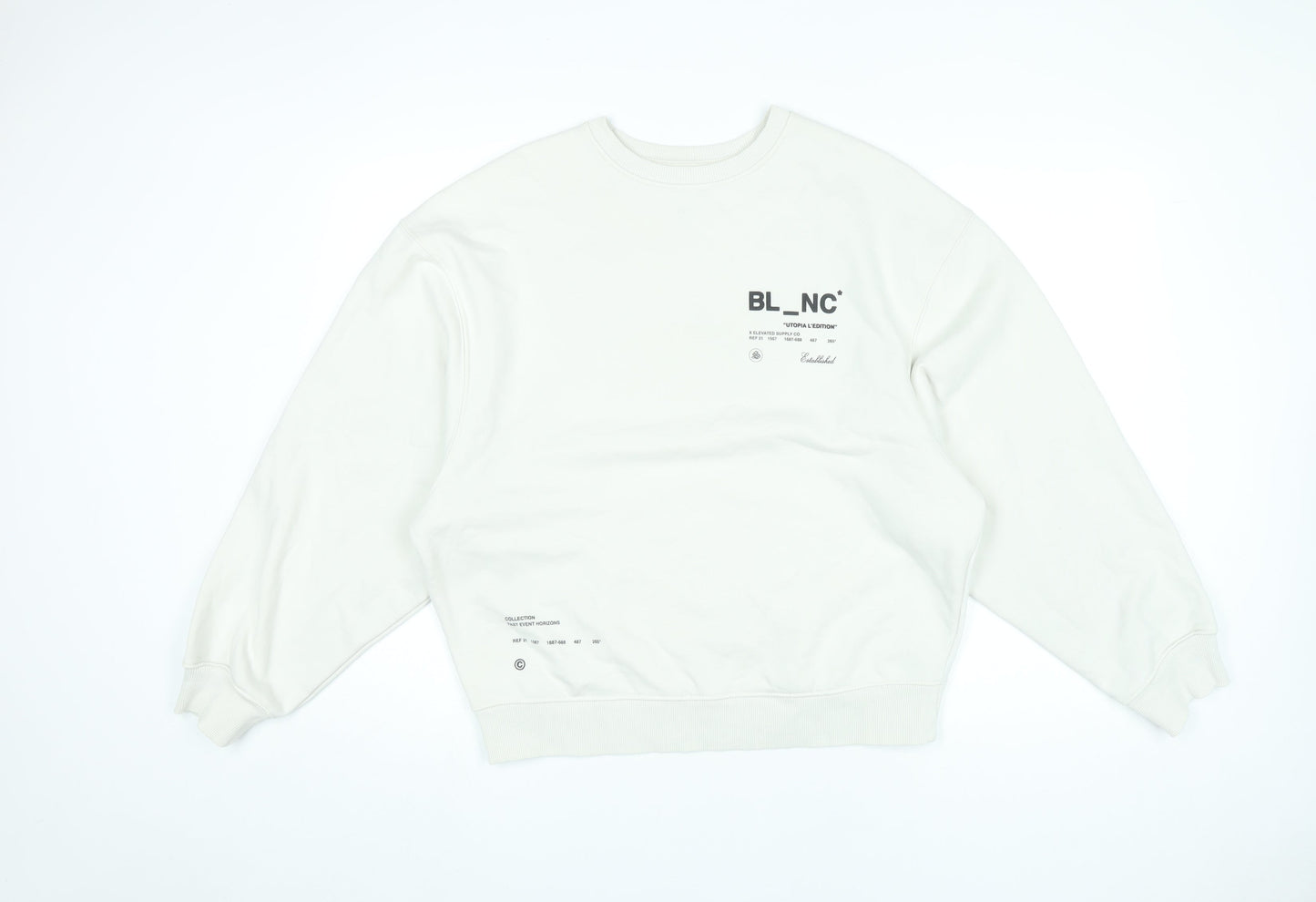 River Island Men's White Graphic Print Pullover Sweatshirt Size S