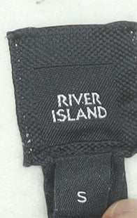 River Island Men's White Graphic Print Pullover Sweatshirt Size S