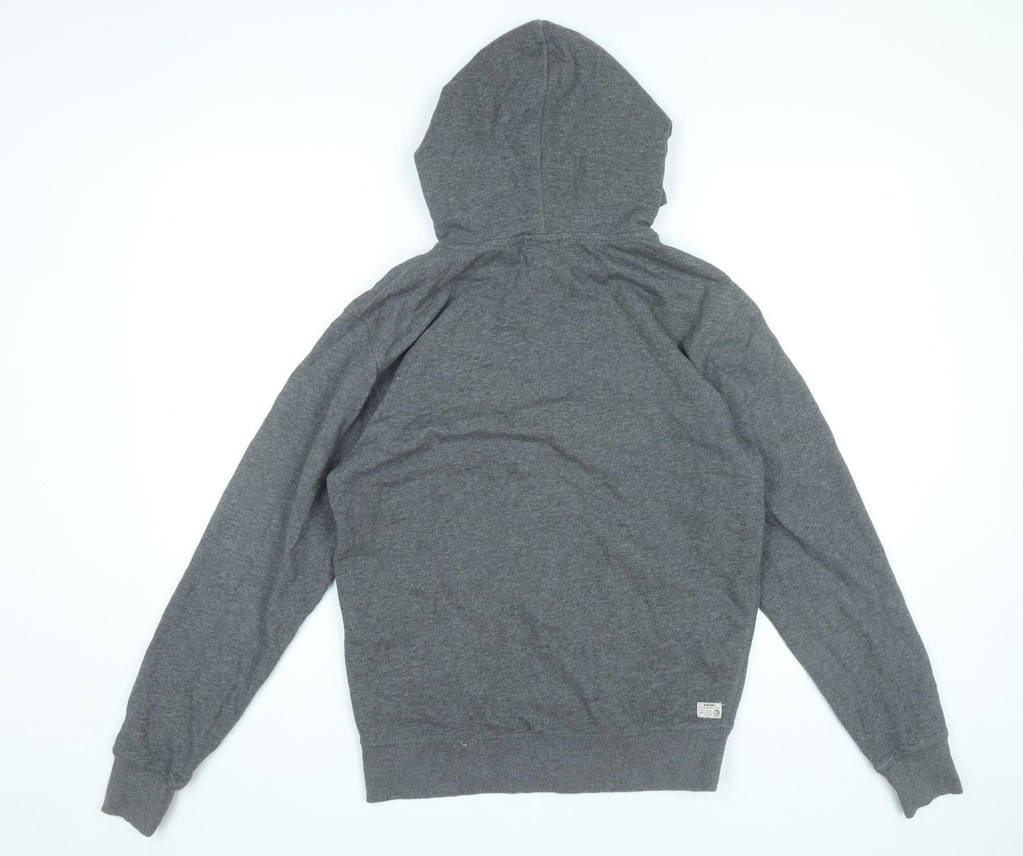 Diesel Men’s Grey Full Zip Hoodie Small Regular Fit Cotton Blend