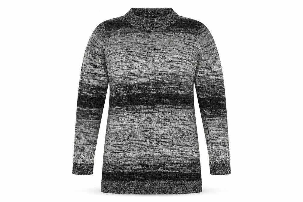Dea London Womens Grey L Tunic Jumper Long Sleeve Knit Cowl Neck