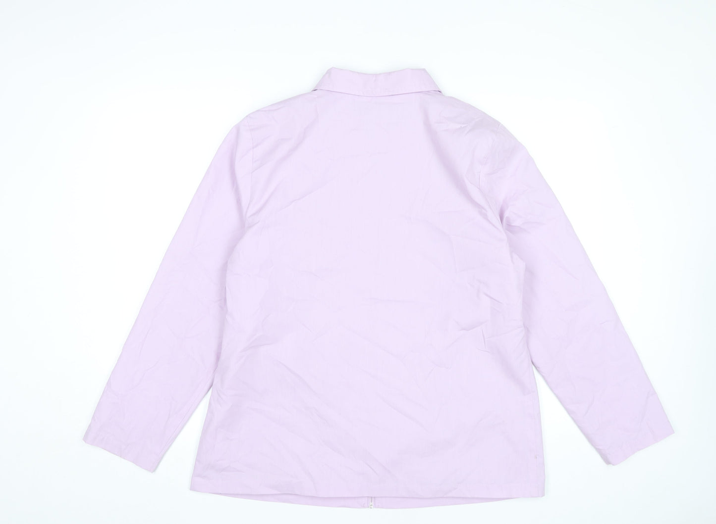 Damart Womens Pink Jacket Size 16 Full Zip Collared Casual Coat