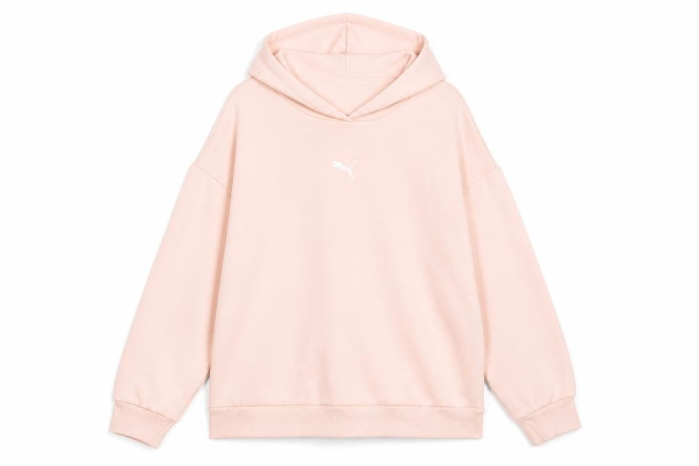 Teens UK 12 Regular PUMA Pink Pullover Hoodie