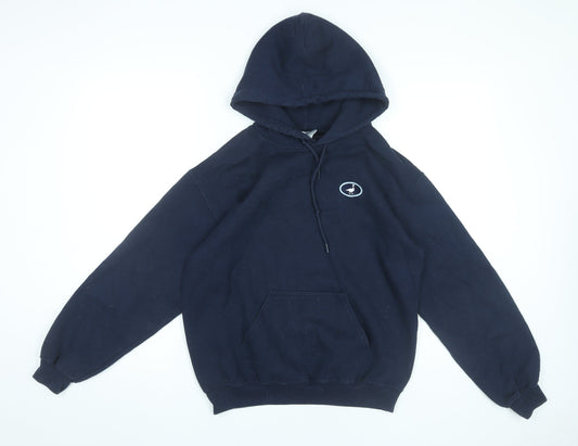 G&G Women’s Black Pullover Hoodie Small Logo Cotton Blend