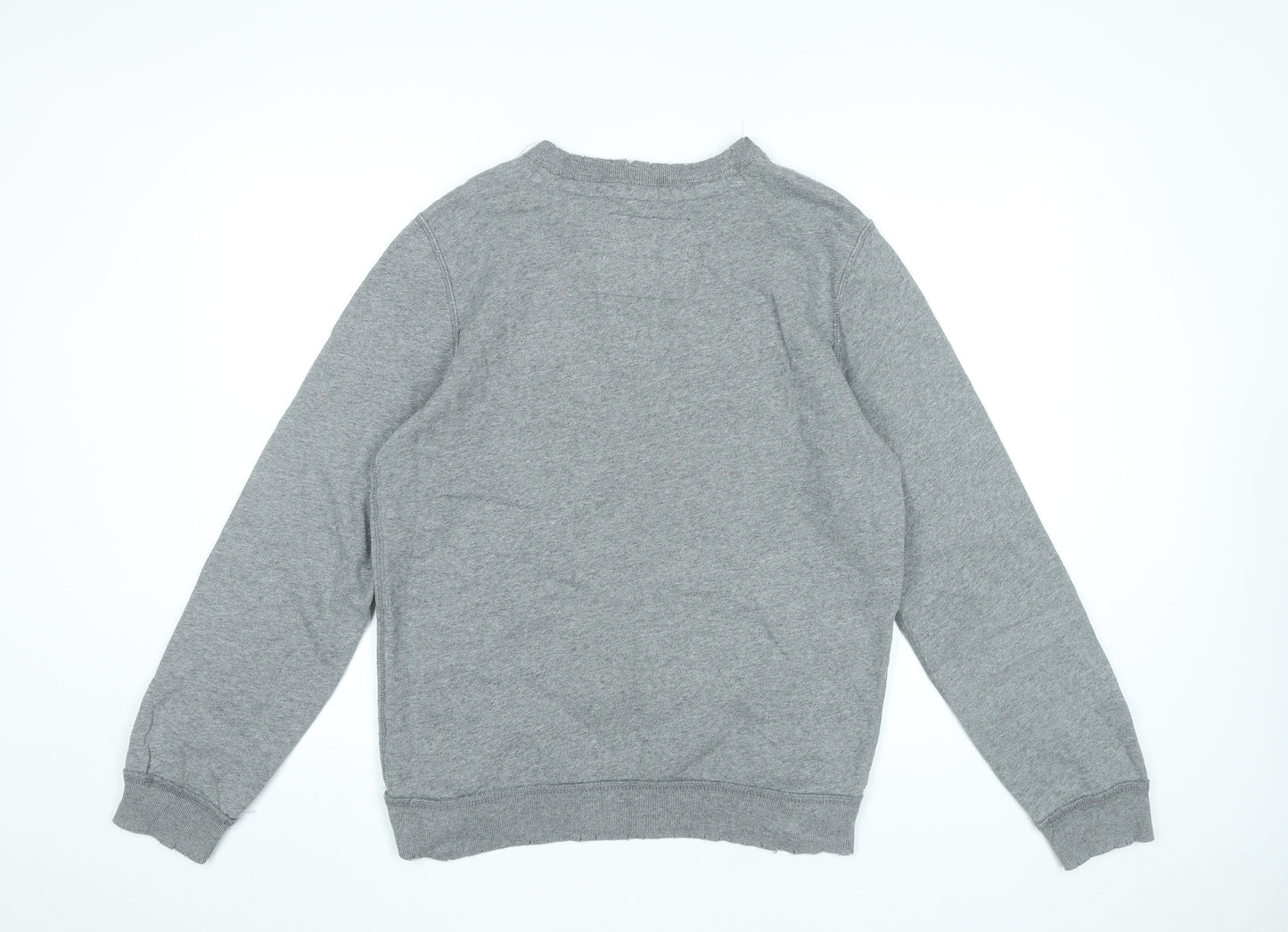 Abercrombie & Fitch Men Grey M Pullover Sweatshirt 1892 Logo