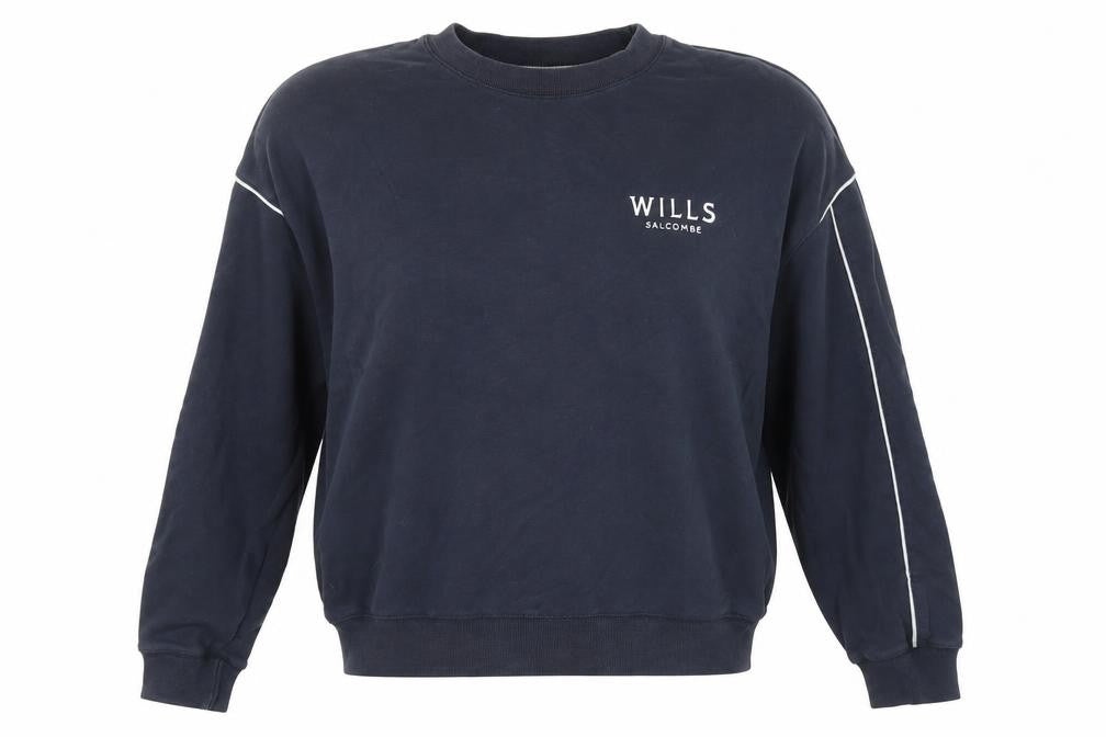 Womens UK 10 Regular Jack Wills Blue Pullover Sweatshirt