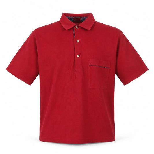 Wolsey Men's Red Cotton Blend Polo Shirt M Short Sleeve Classic Fit