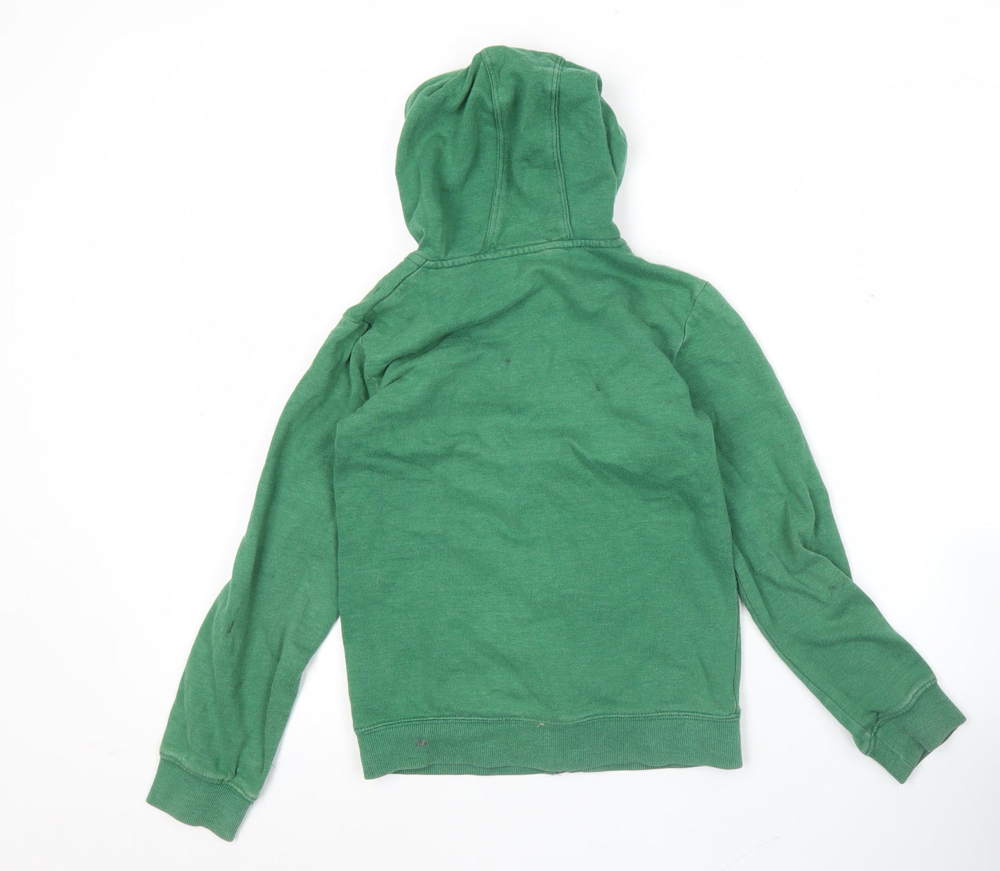 Mountain Warehouse Boys Green Full Zip Hoodie 9-10 Years Cotton Blend