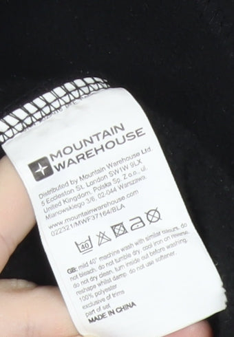 Mountain Warehouse Men’s Black XL Fleece Full Zip Jacket
