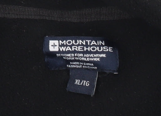Mountain Warehouse Men’s Black XL Fleece Full Zip Jacket
