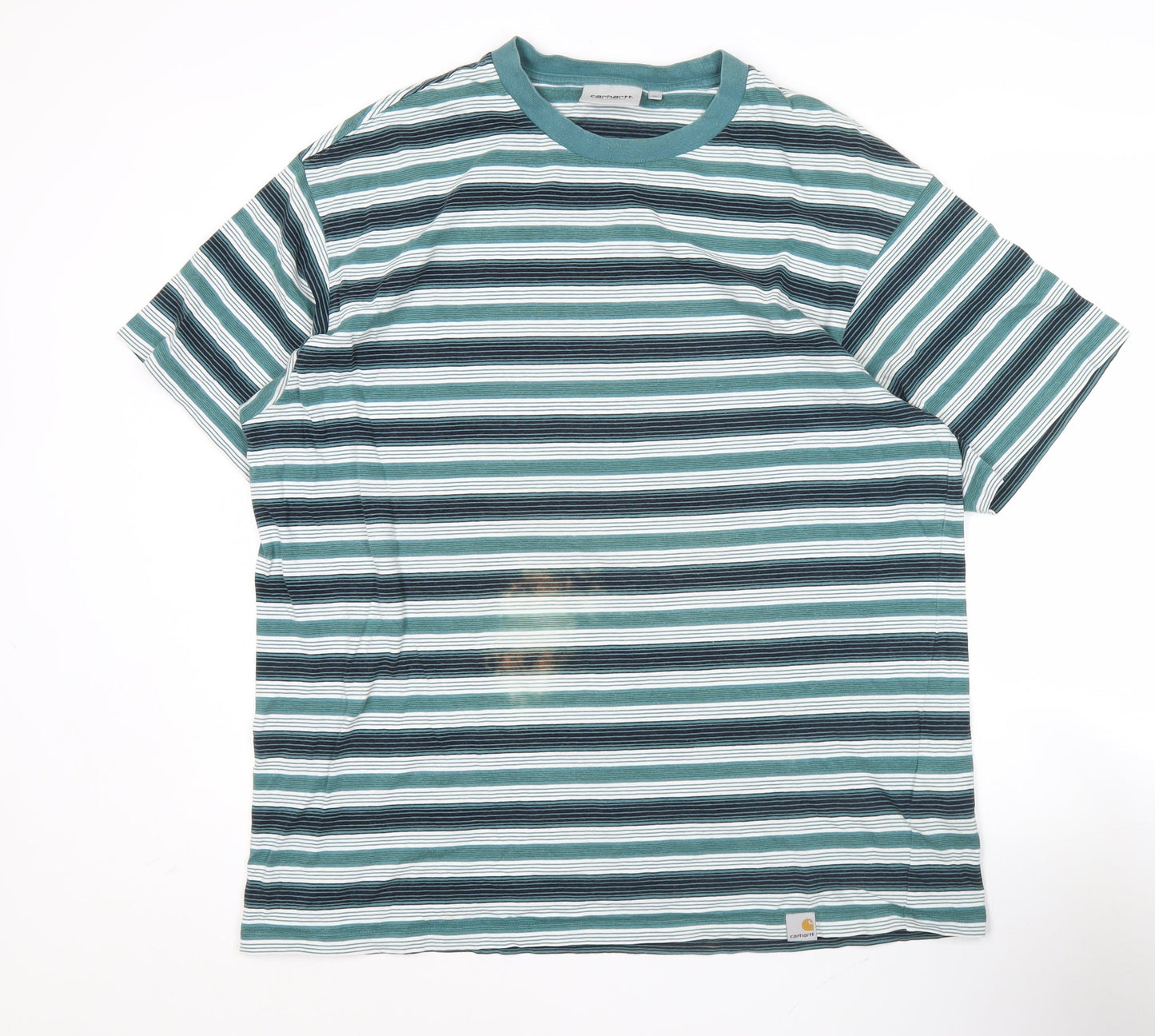 Carhartt WIP Men’s XL Multicoloured Striped Cotton T-Shirt