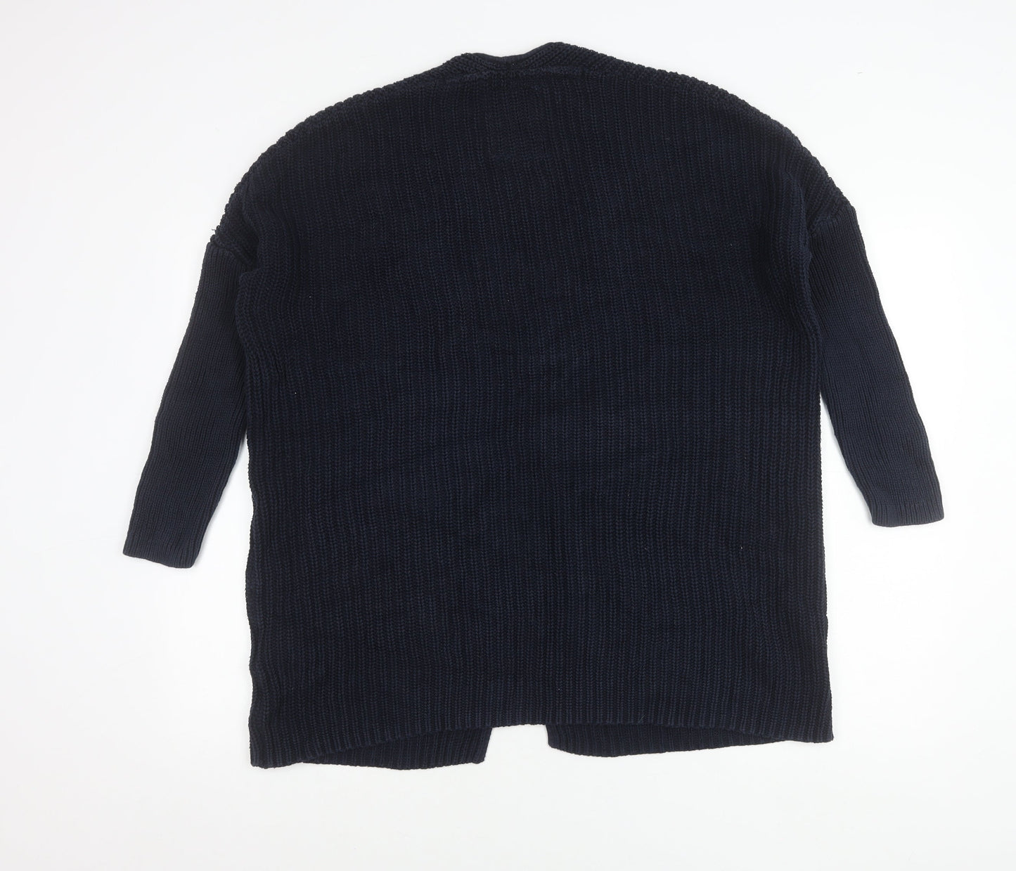 Superdry Women’s Blue Chunky Knit Cotton Cardigan Size M