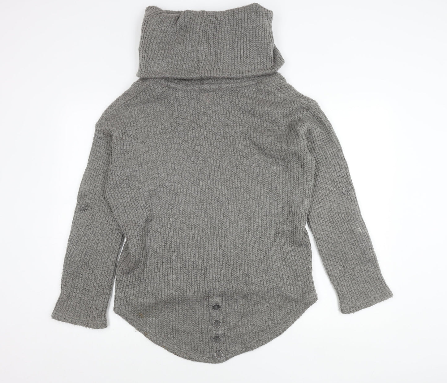 ONLY Womens Grey Cowl Neck Knit Pullover Jumper Size S