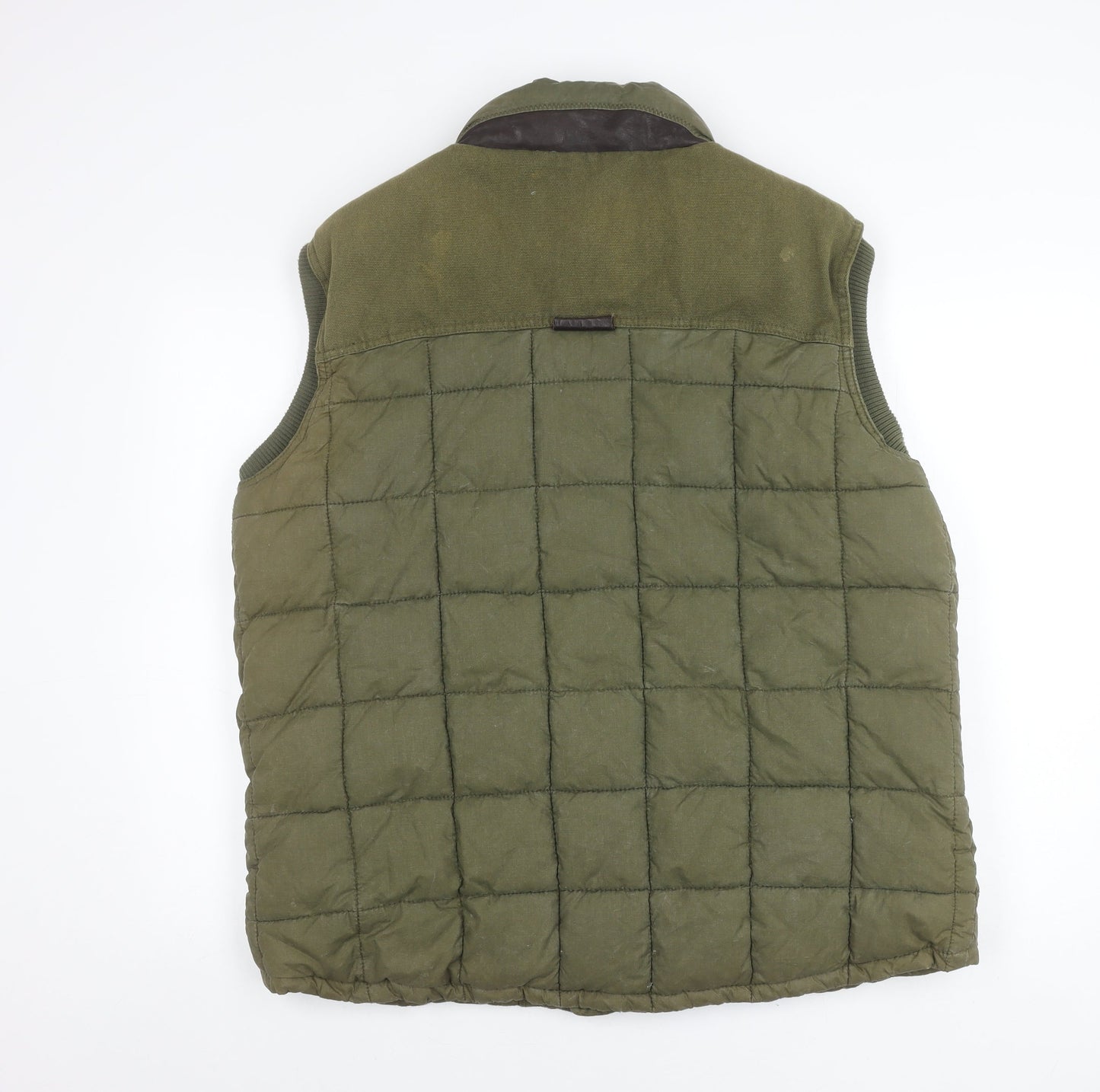 Fat Face Men’s Green Quilted Waistcoat Bodywarmer L Outdoor