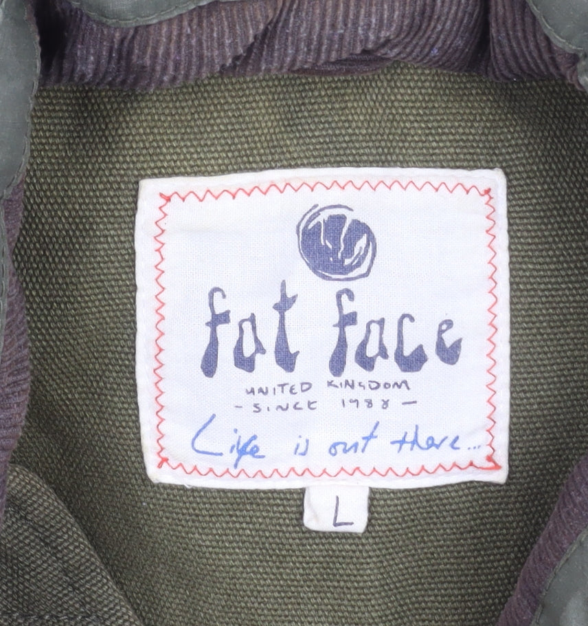 Fat Face Men’s Green Quilted Waistcoat Bodywarmer L Outdoor