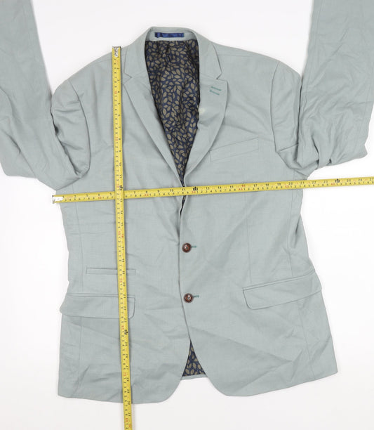 Antique Rogue Mens Grey Blazer Jacket 44 Chest Regular Fit
