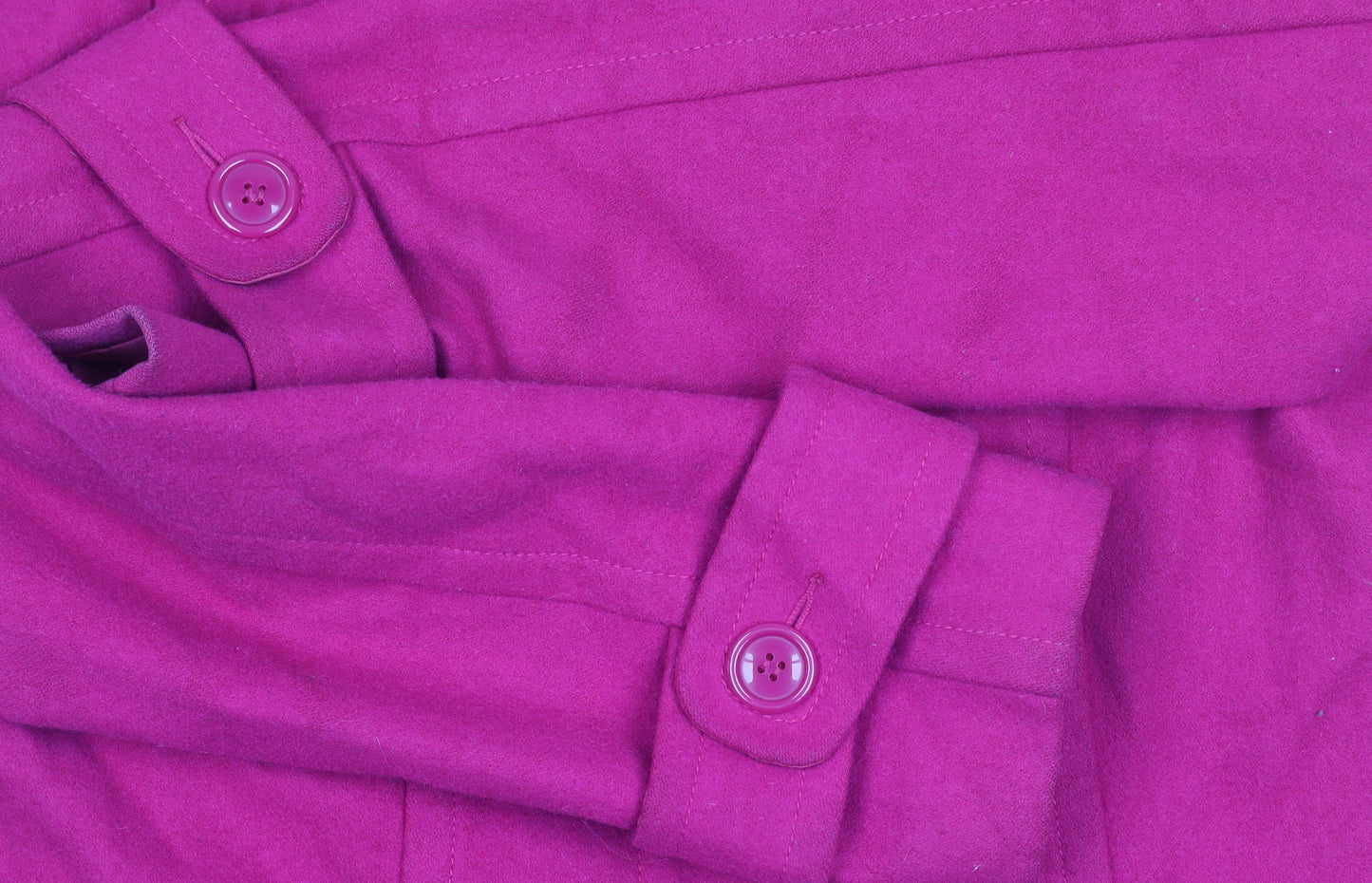 Warehouse Women’s Pink Wool Blend Mid-Length Coat Size 10