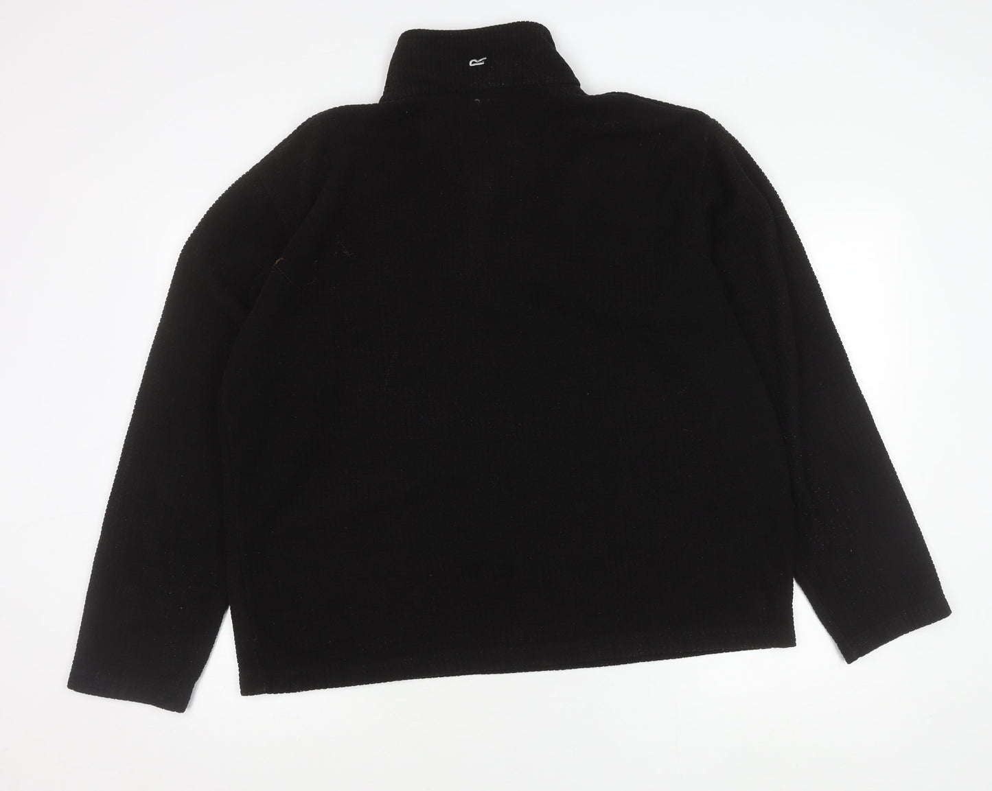 Regatta Mens Black XL Fleece Pullover Sweatshirt 1/4 Zip Outdoor