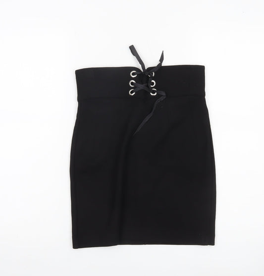 Topshop Women’s Black Size 8 High Waisted Pencil Skirt