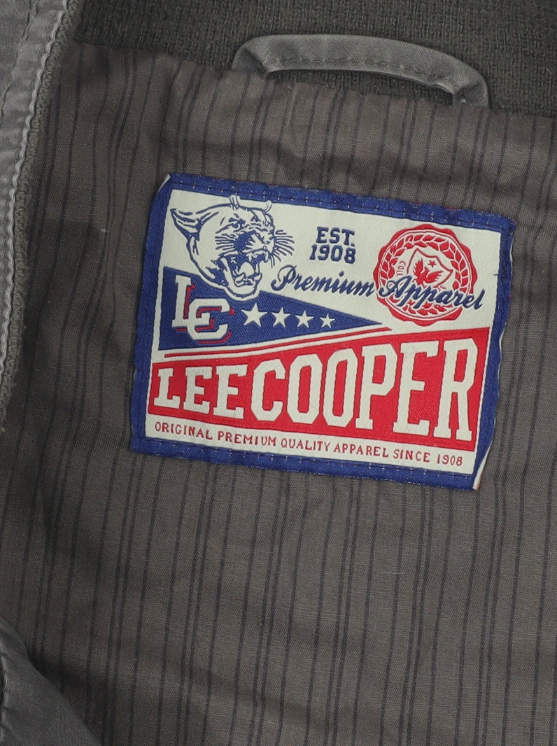 Lee Cooper Men’s Green Cotton Zip Jacket XL Casual Travel