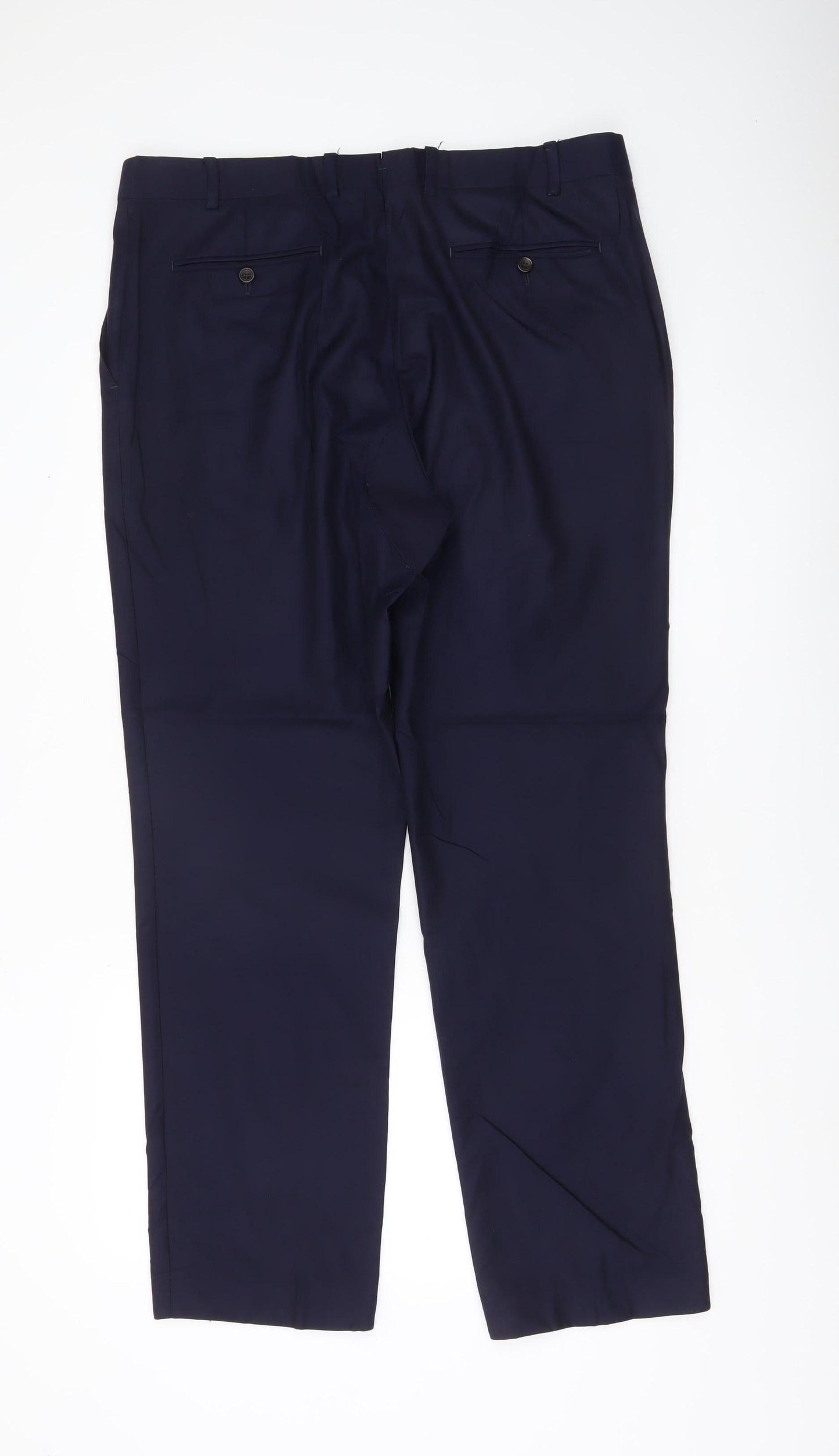 Chester Barrie Men's Blue Wool Dress Pants 44R Classic Fit