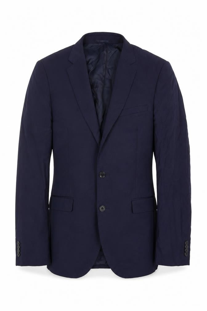 Mens 38 Chest Regular DKNY Blue Two-Button Blazer