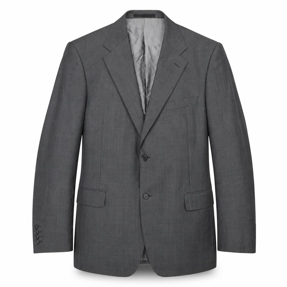 Marks and Spencer Men's Grey Wool Blazer Jacket 44in Chest Medium