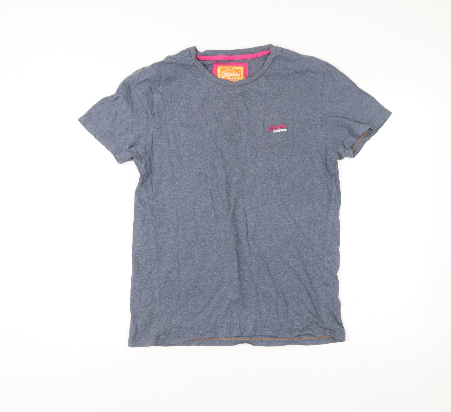 Superdry Men’s Blue Medium Classic Cotton Crew Neck T-Shirt