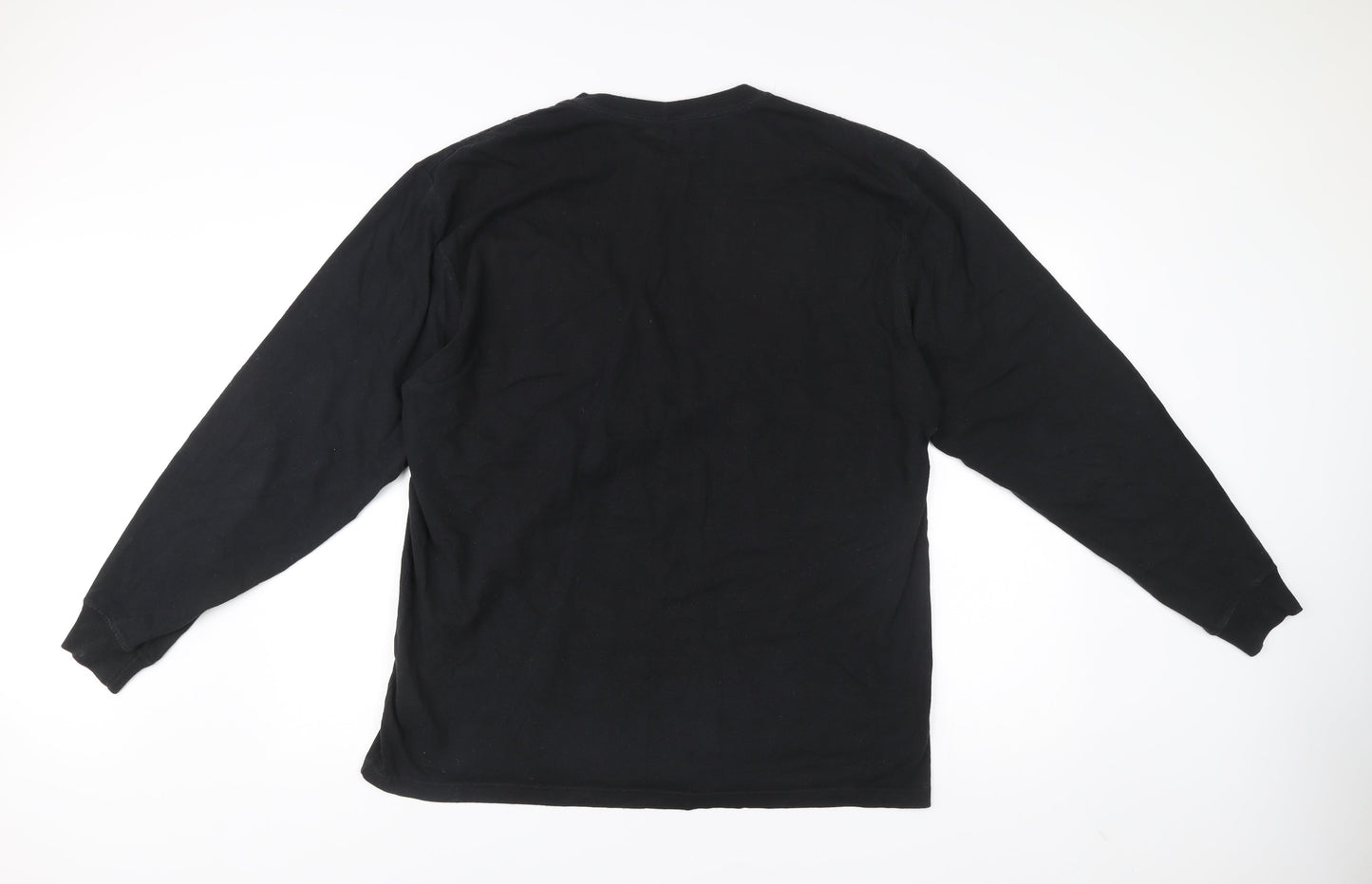 Carhartt Men’s Black Long Sleeve Cotton Work Shirt Size L Loose Fit