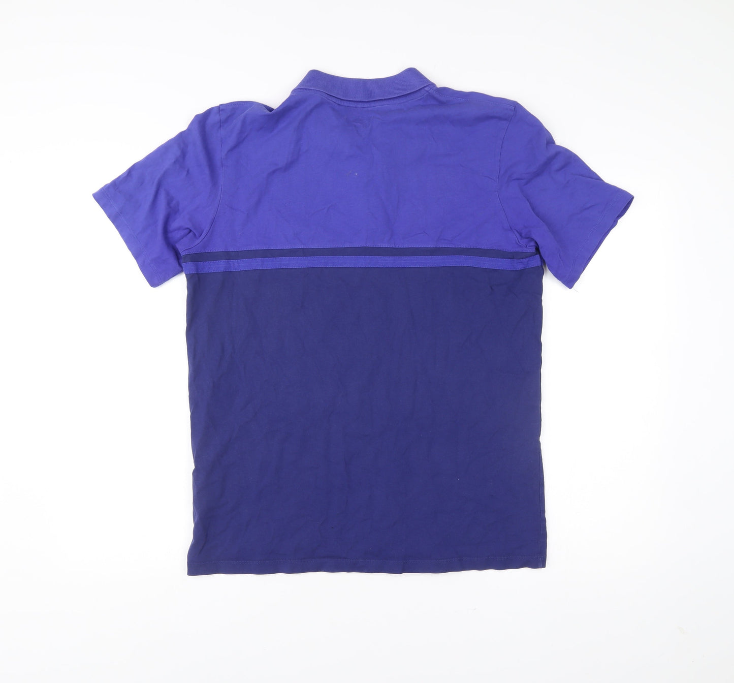 Umbro Everton Mens Blue Polo Shirt L Short Sleeve Cotton Football