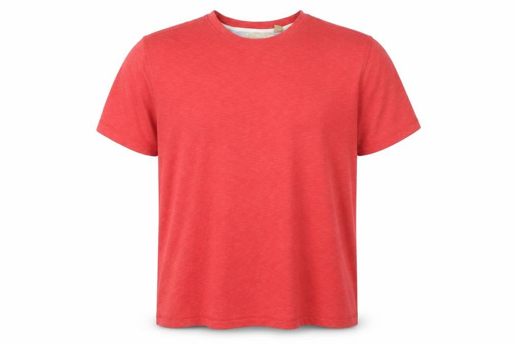 Tasso Elba Men’s Red 2XL Polyester Crew Neck Short Sleeve T-Shirt