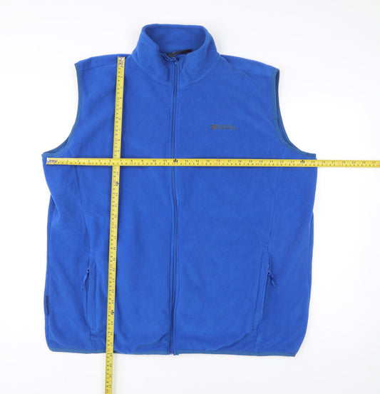 Mountain Warehouse Men’s Blue 2XL Fleece Waistcoat Bodywarmer