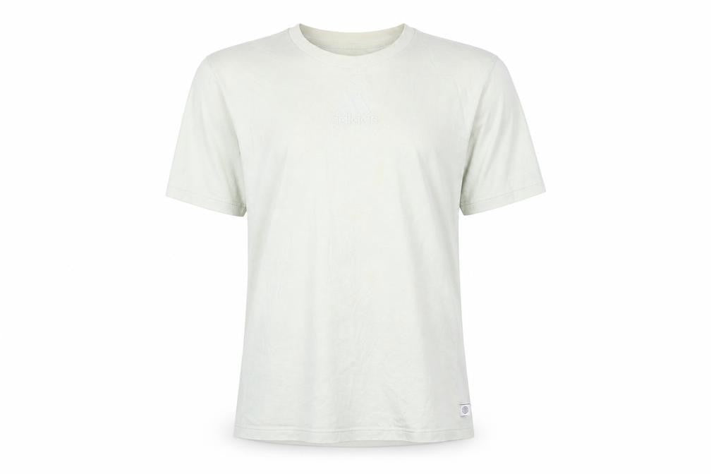 Mens UK Size L adidas Beige  Cotton Blend T-Shirt