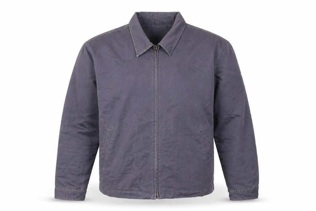 Colorplus Men's Blue XL Cotton Full Zip Casual Jacket