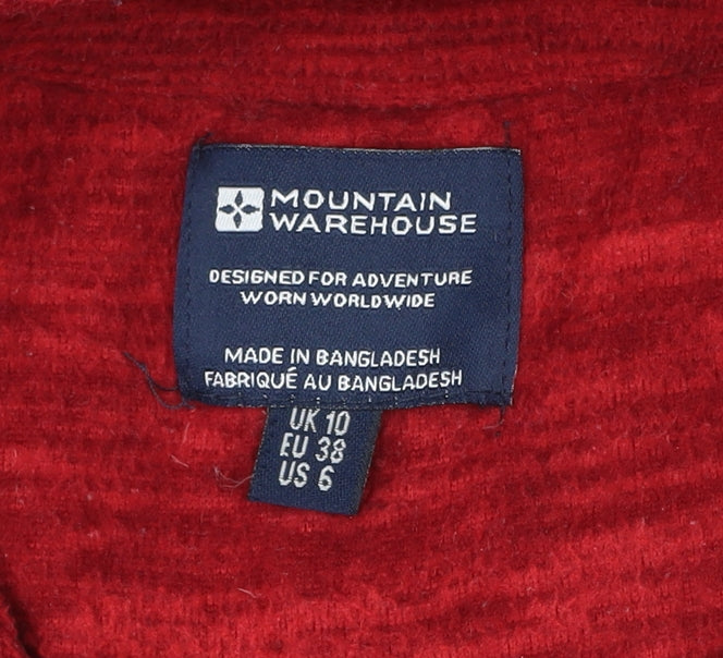 Mountain Warehouse Women’s Red Fleece Pullover Sweatshirt UK 10