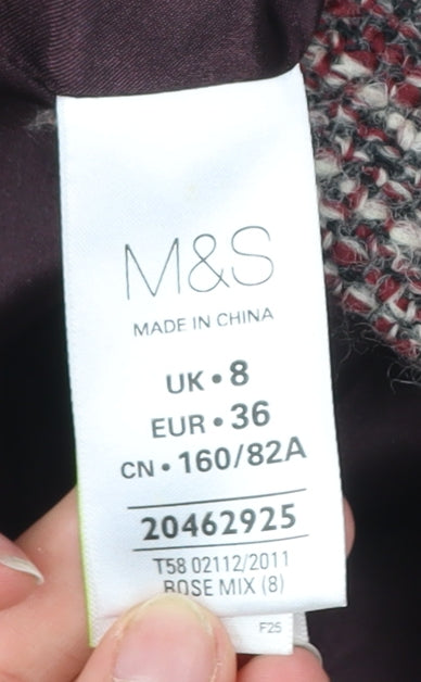 Marks and Spencer Women’s Multicoloured Classic Coat UK 8
