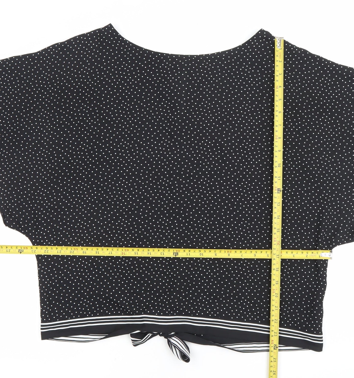 The Collection Debenhams Women Black Polka Dot Blouse Size 18