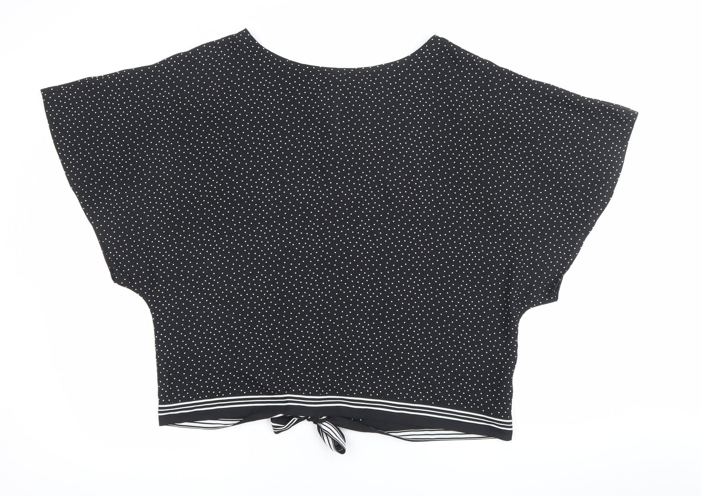 The Collection Debenhams Women Black Polka Dot Blouse Size 18