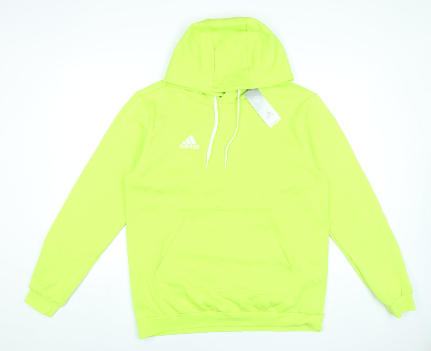 Adidas Men’s Green Pullover Hoodie L Regular Fit Sportswear