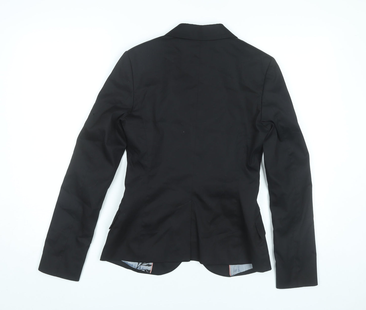 Sisley Women’s Black Size 12 Tailored Blazer Jacket Single-Breasted