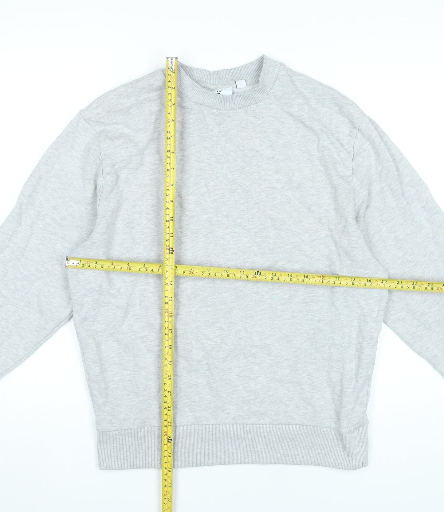 Collusion Women's Grey Pullover Sweatshirt XS Cotton Blend