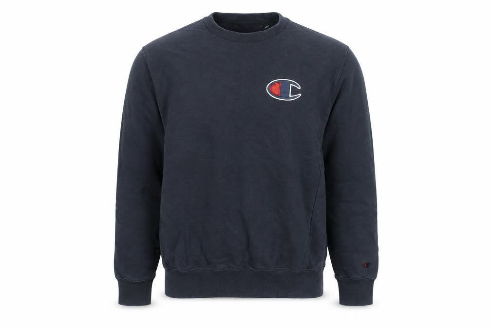 Mens UK M Regular Champion Black Pullover Sweatshirt