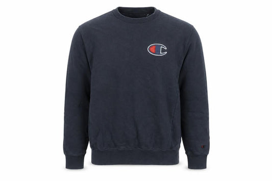 Mens UK M Regular Champion Black Pullover Sweatshirt