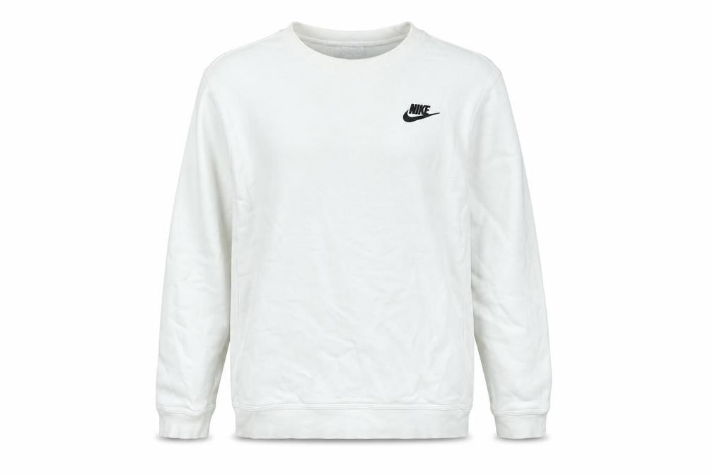 Nike Boys White XL Pullover Sweatshirt Crew Neck Long Sleeve Logo