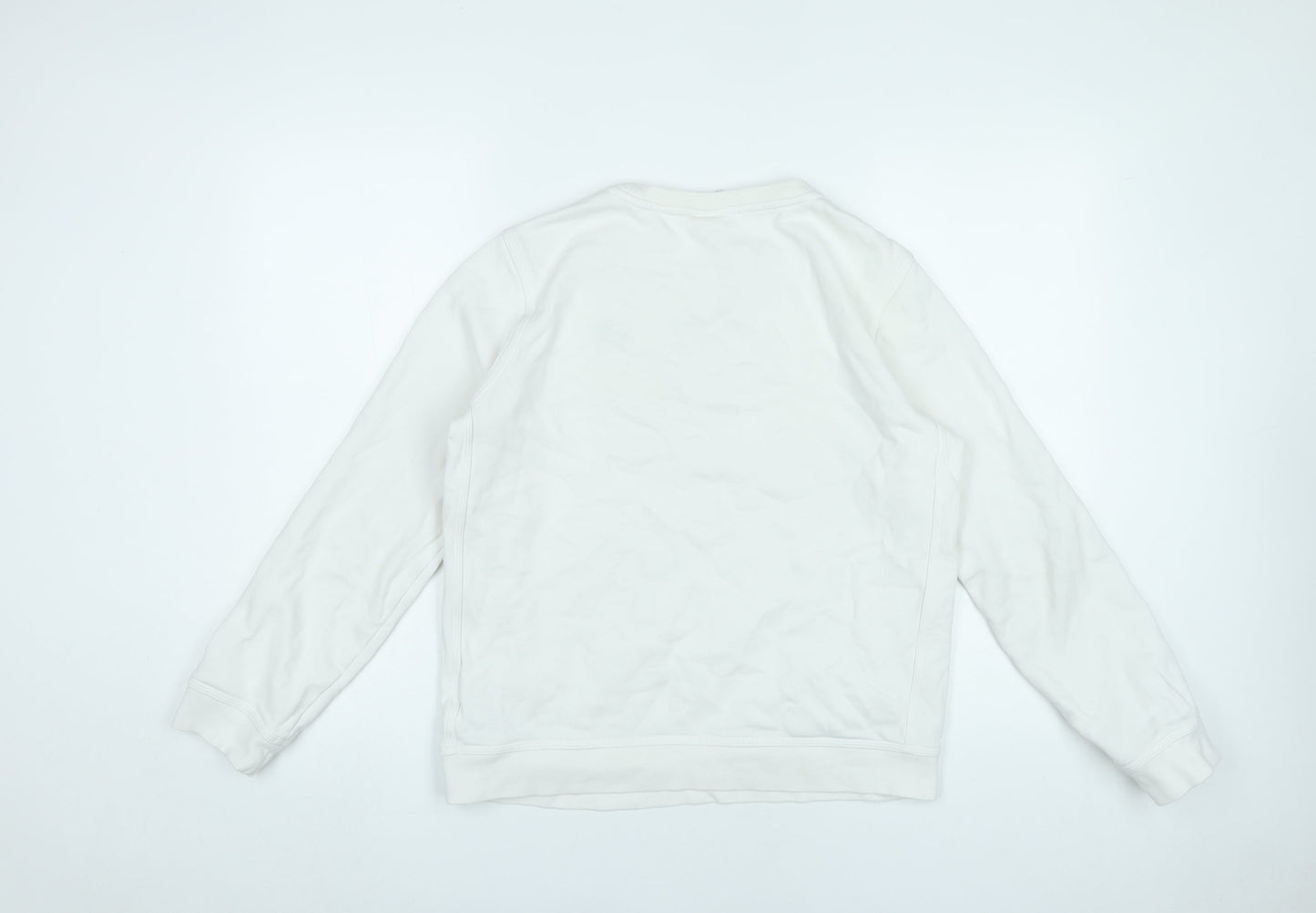 Nike Boys White XL Pullover Sweatshirt Crew Neck Long Sleeve Logo