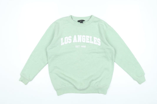 New Look Girls Green Los Angeles Pullover Sweatshirt Age 9 Years