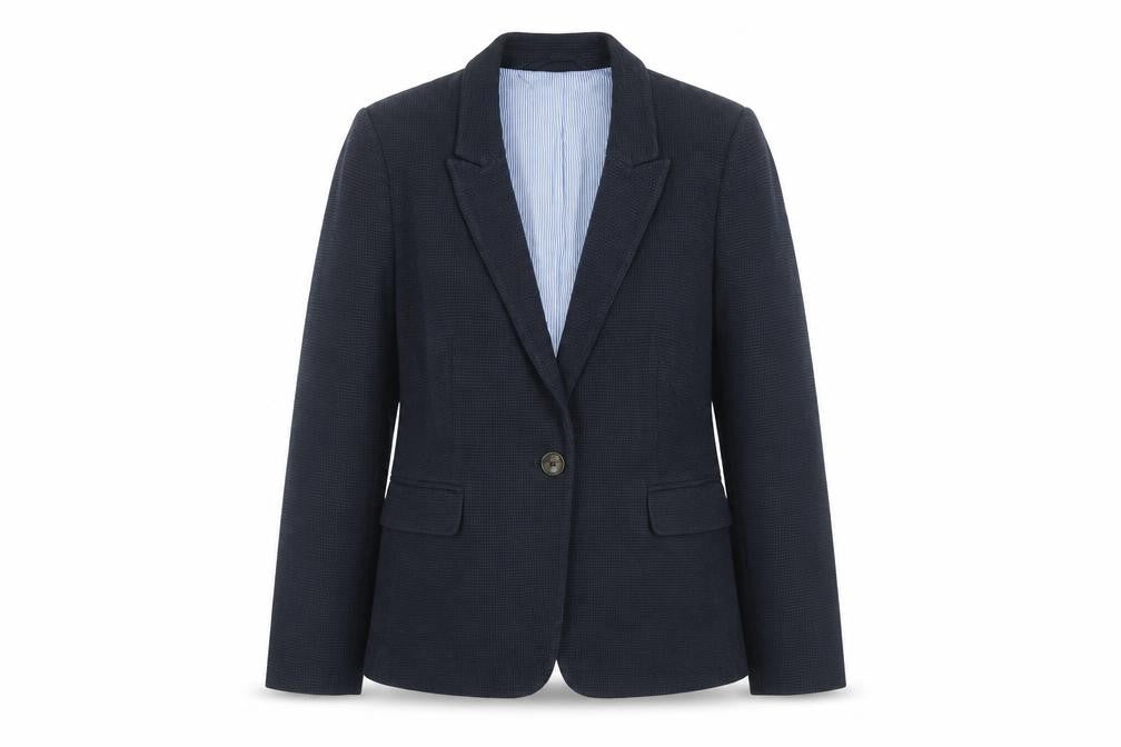 Marks and Spencer Women Black Size 12 Blazer Jacket Single Breasted