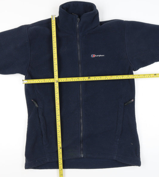 Berghaus Women Blue Fleece Jacket Size 16 Full Zip Outdoor