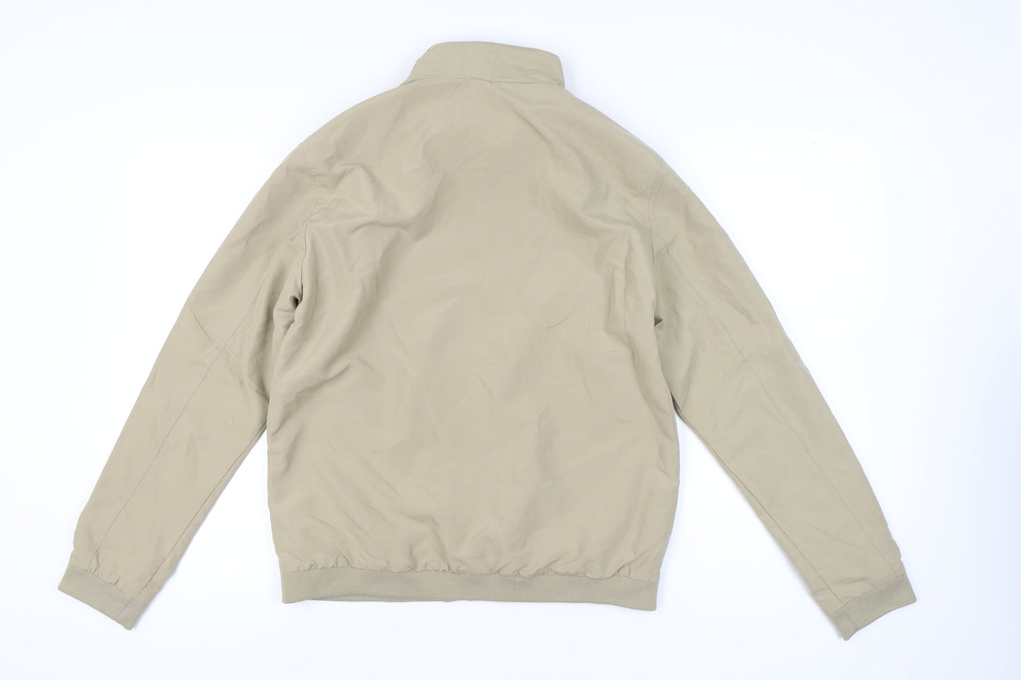 Jack & Jones Men’s Beige L Polyester Zip Jacket Casual