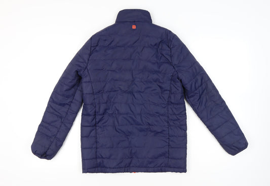 Mountain Warehouse Boys Blue 13 Years Puffer Jacket Lightweight Quilted Zip Coat
