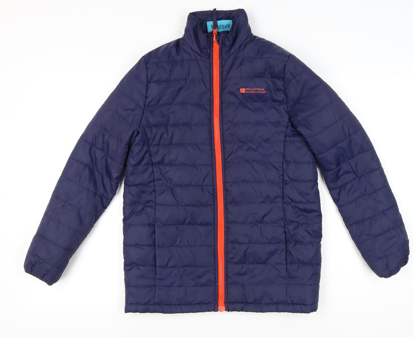 Mountain Warehouse Boys Blue 13 Years Puffer Jacket Lightweight Quilted Zip Coat